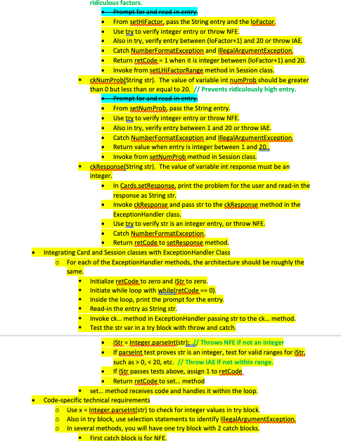 Solved Exercise Overview Implement a Java program that | Chegg.com