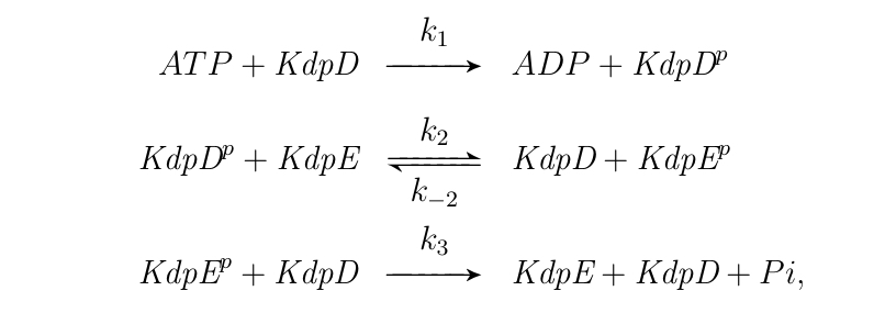 MATLAB Help 6.8.2 The two-component KdpD/KdpE | Chegg.com