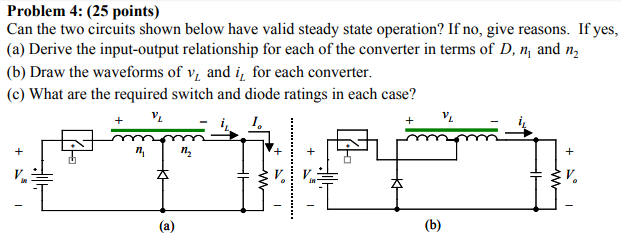 Solved Problem 4: (25 points) Can the two circuits shown | Chegg.com