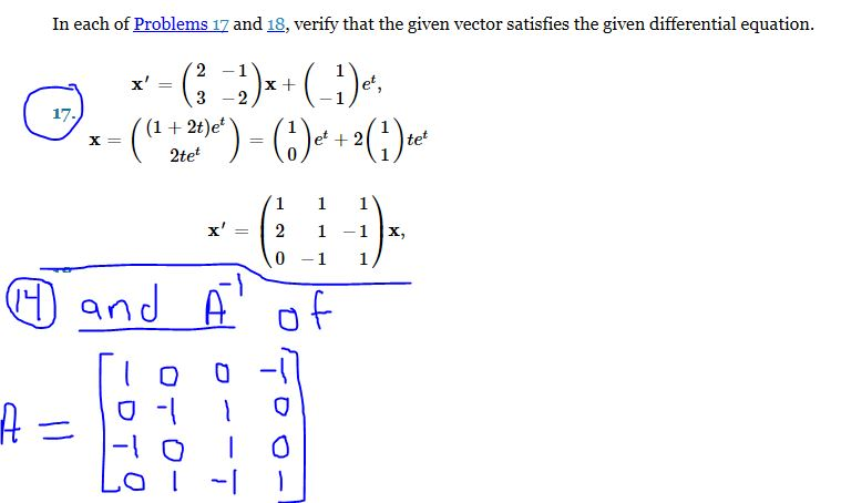 Solved In Each Of Problems 17 And 18 Verify That The Given