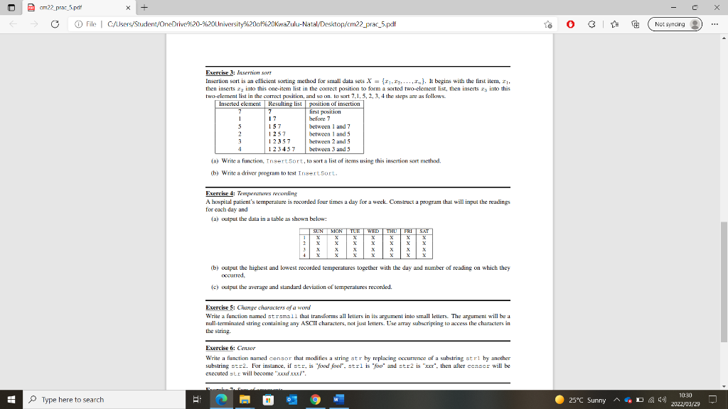 Solved cm22_prac_5.pdf X o O File | Chegg.com