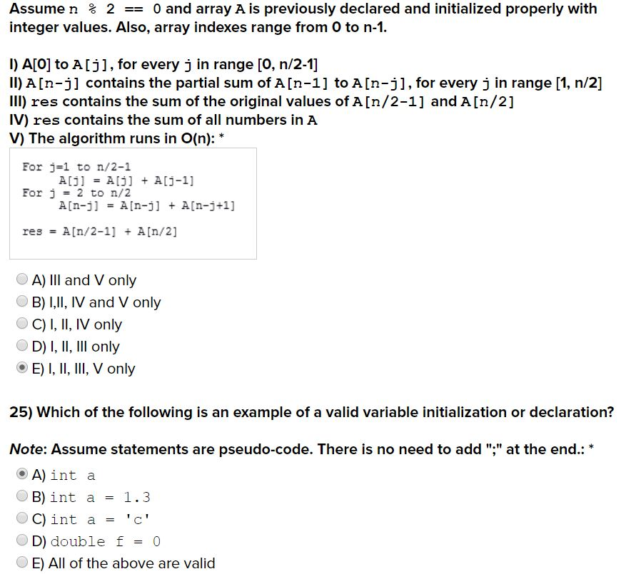 Solved A couple multiple choice questions! Please let me | Chegg.com