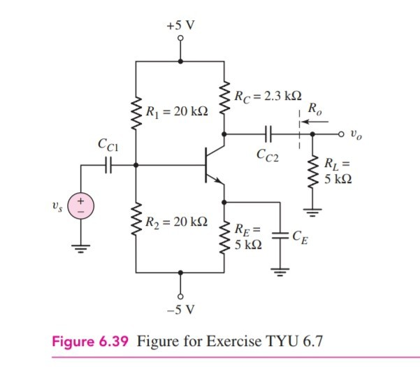 Solved EXERCISE PROBLEM Ex 6.9: For the circuit in Figure | Chegg.com