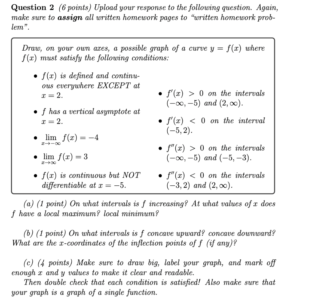 Solved Question 2 (6 points) Upload your response to the | Chegg.com