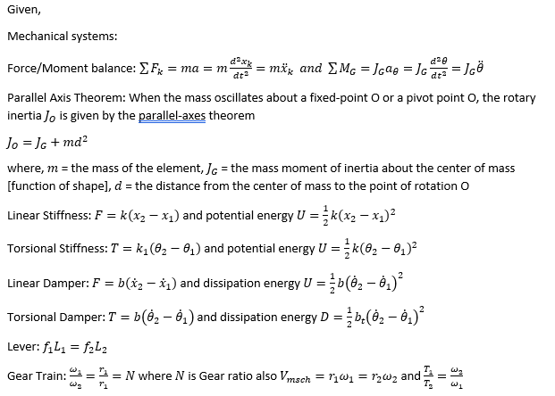 Solved Mechanical Systems: Force/Moment Balance: | Chegg.com