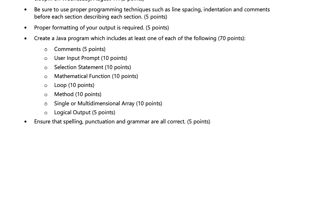 Solved - Be sure to use proper programming techniques such | Chegg.com