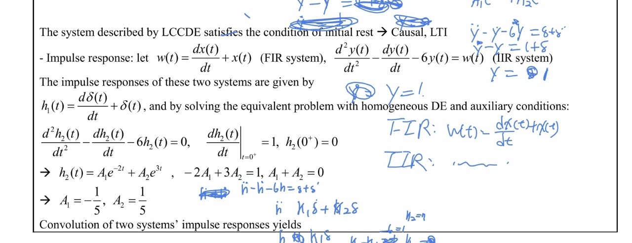 Solved i want to know why the h2'(0) and h2(0) have those | Chegg.com