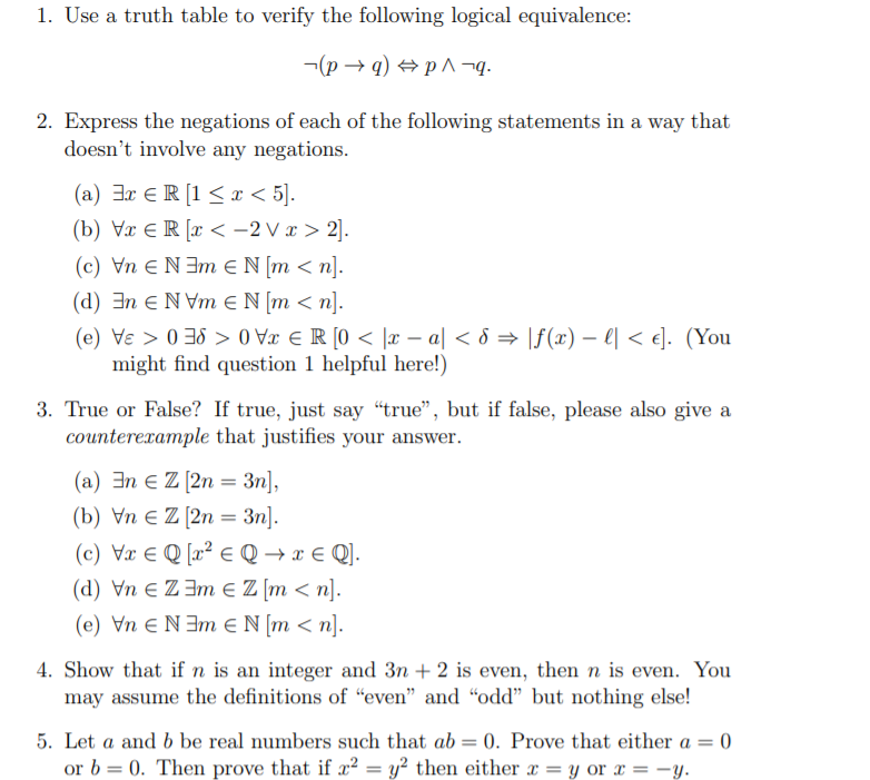 Solved 1 Use A Truth Table To Verify The Following Logic Chegg Com