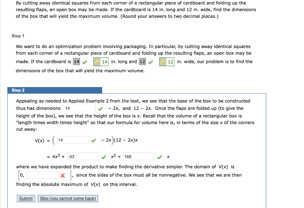 Solved By cutting away identical squares from each corner of | Chegg.com