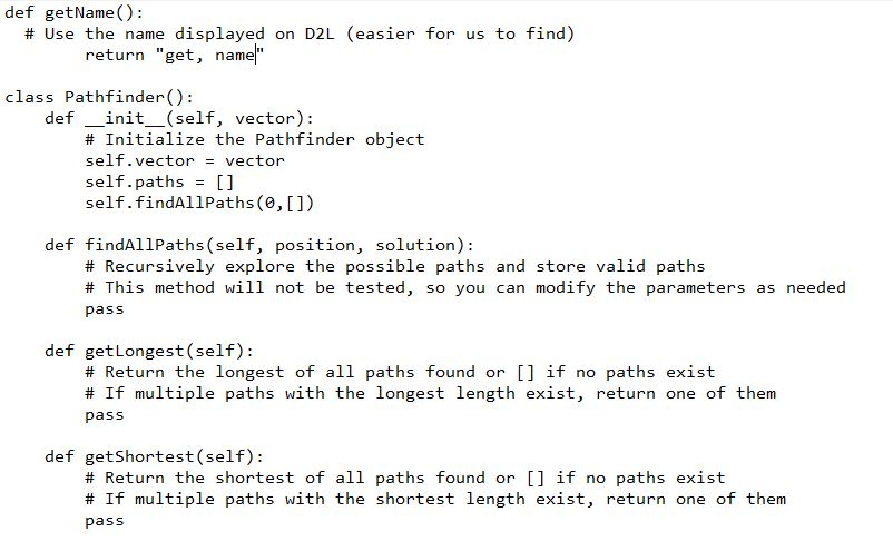 Given: You are given a Python Class template. In this | Chegg.com