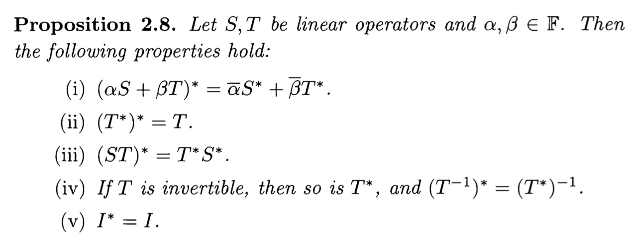 Solved Proposition 2 8 Let S T Be Linear Operators And A Chegg Com