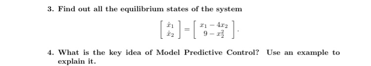 Solved 3. Find out all the equilibrium states of the system | Chegg.com