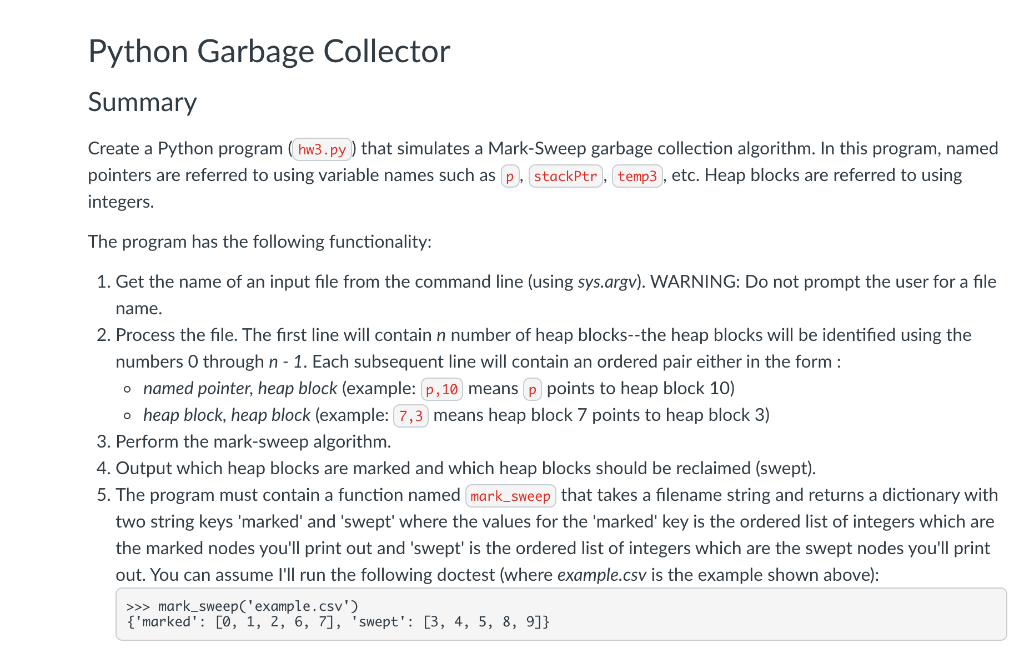 Garbage collector cheap python 3