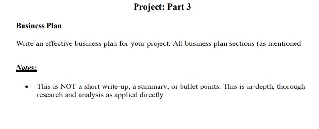 a brief business plan would be advisable to show how your project will unfold