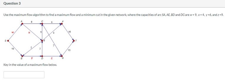 Solved Question 3 Use The Maximum Flow Algorithm To Find A | Chegg.com