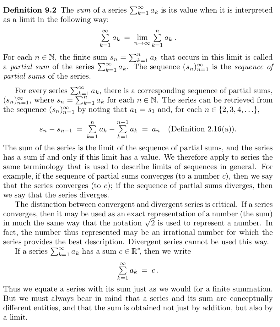 Solved 1 For Each Series Below Either Determine Its Sum Chegg Com