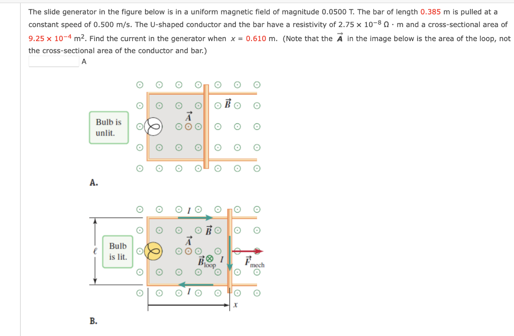 Solved The slide generator in the figure below is in a | Chegg.com