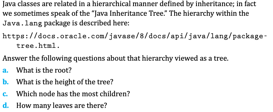 Solved Java classes are related in a hierarchical manner | Chegg.com