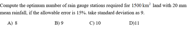 optimum number of rain gauge