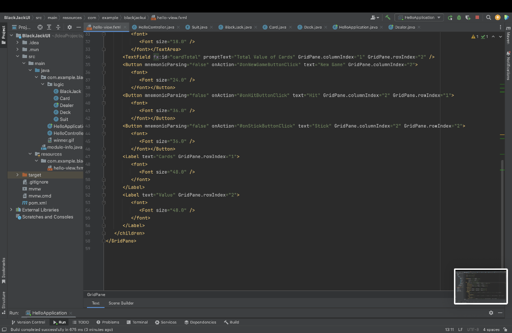 Solved Run: 互, HelloApplicationRun: 可 HelloApplication x | Chegg.com