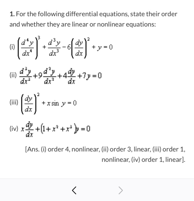 what makes a differential equation nonlinear