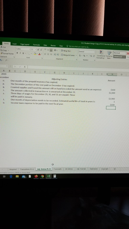 Solved Ch 3 Student Assign Copy of Ch journal entries, fd. | Chegg.com