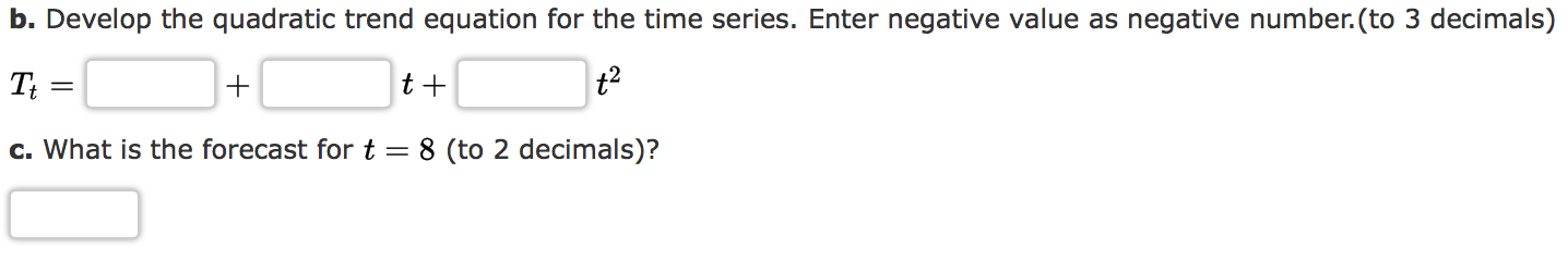 Solved Consider the following time series. ť Yt 1 81 2 60 3 | Chegg.com