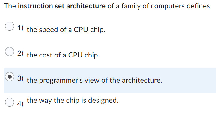 Solved The instruction set architecture of a family of | Chegg.com