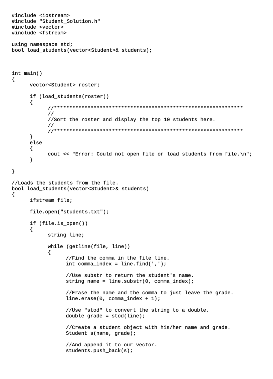 Solved In this lab, we are going to write a program that | Chegg.com