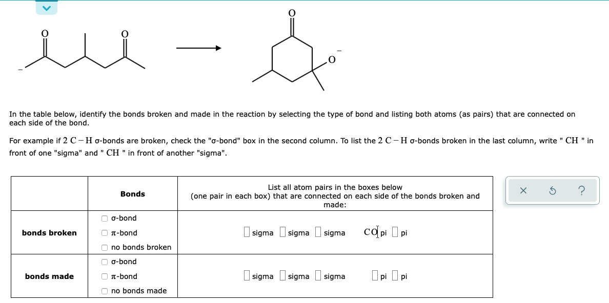 Solved In The Table Below, Identify The Bonds Broken And | Chegg.com