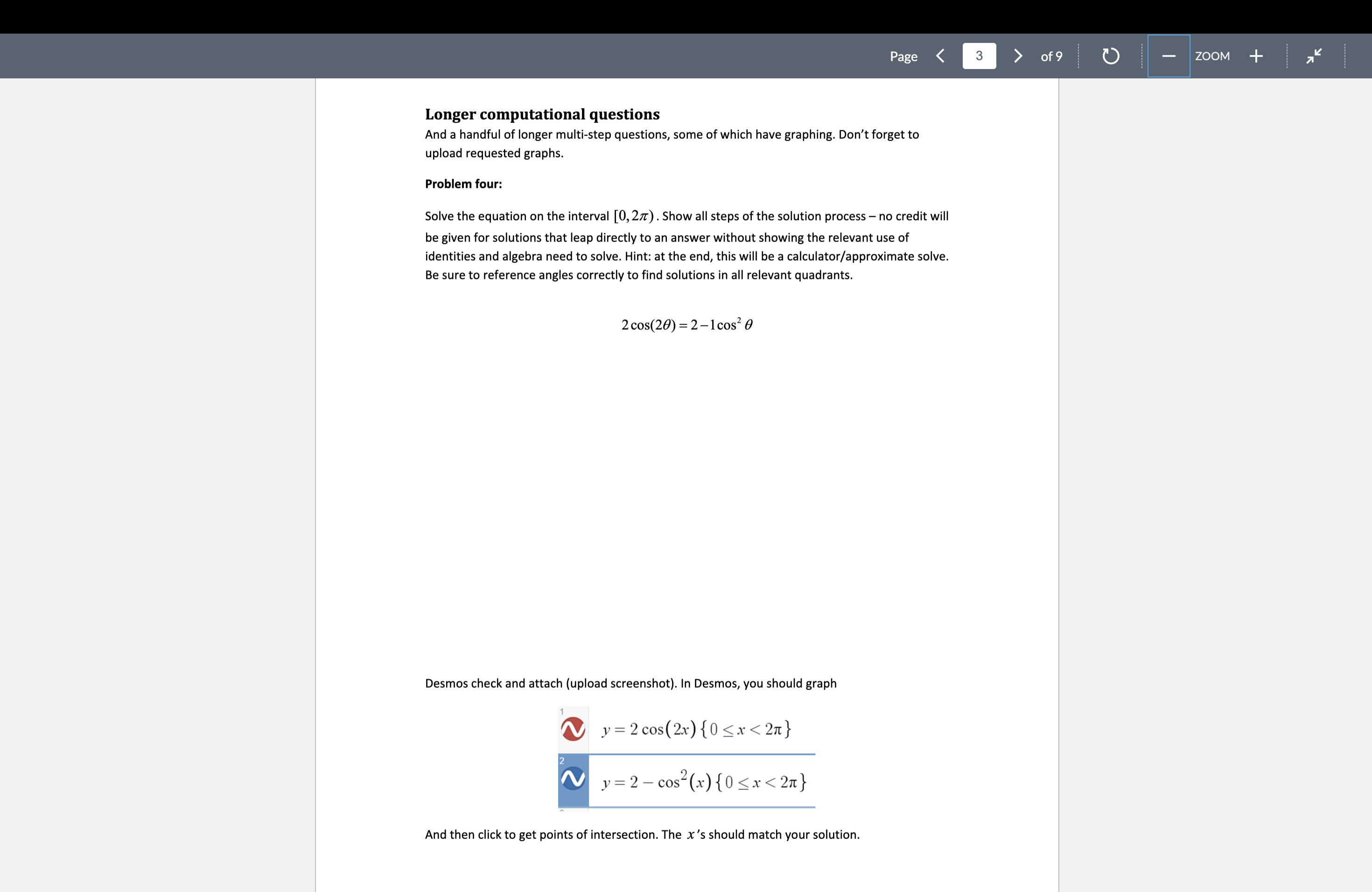 Solved Longer computational questions And a handful of | Chegg.com