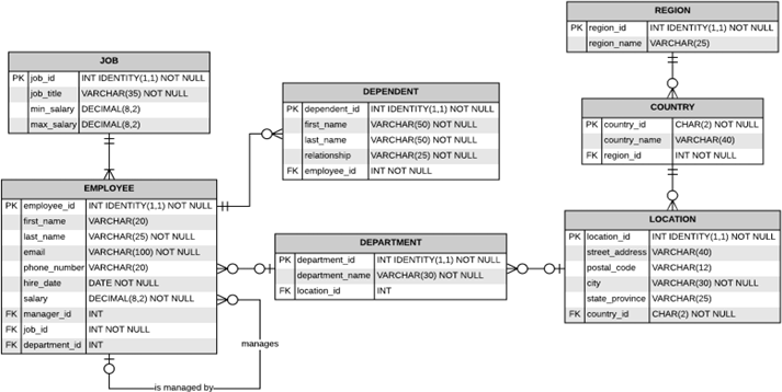 Solved Write a SQL statement to display each employee's | Chegg.com