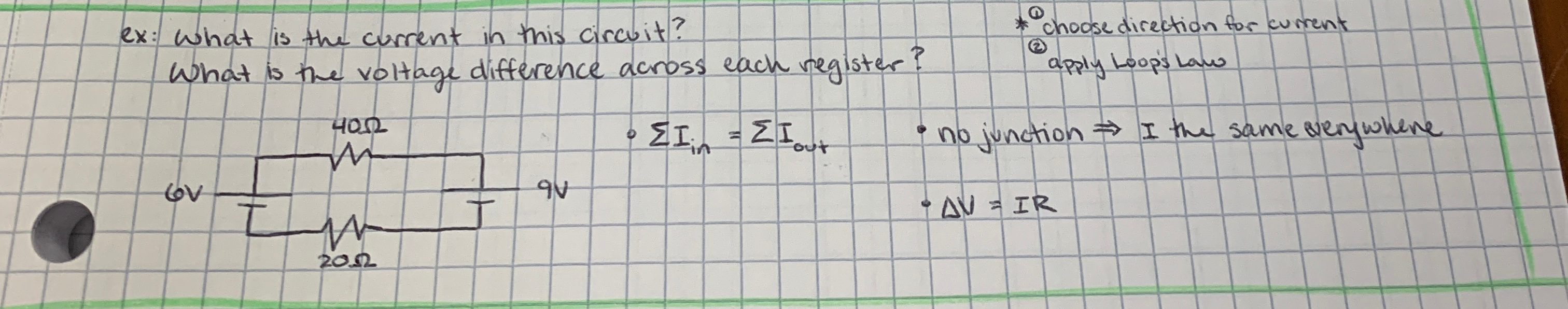 Solved I ex: what is the current in this circuit? - choose | Chegg.com