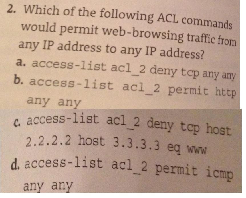 solved-2-which-of-the-following-acl-commands-would-permit-chegg