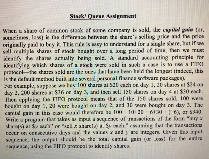 company stock assignment