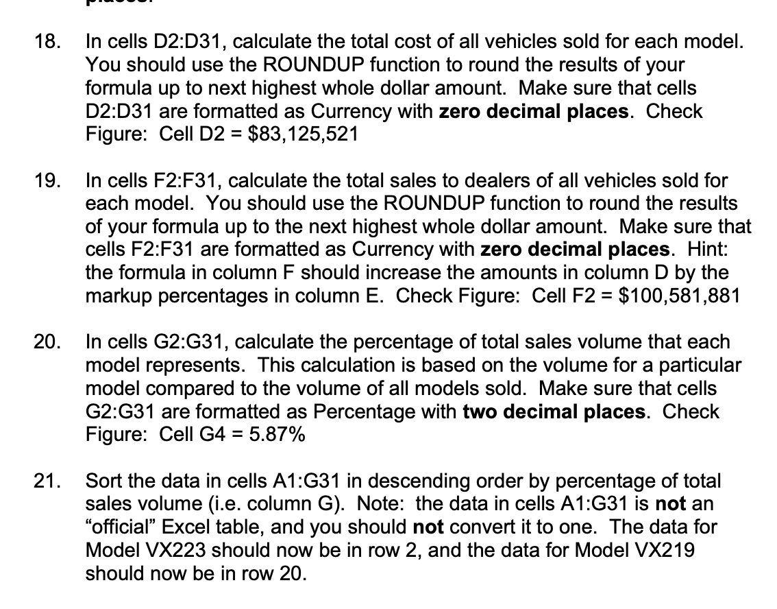Solved A B с D E F G Model Model Model Model Model 1 Model 2 | Chegg.com