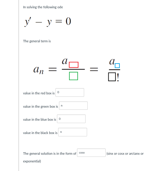 Solved I need help with this power series ODE problem. ﻿In | Chegg.com