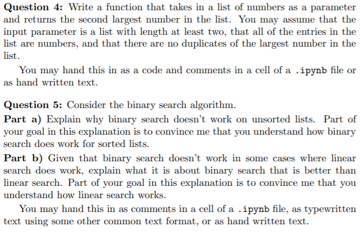 Solved Question 1: Write a function that takes as a | Chegg.com