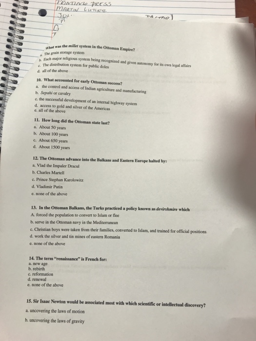 Solved vhat was the millet system in the Ottoman Empire?