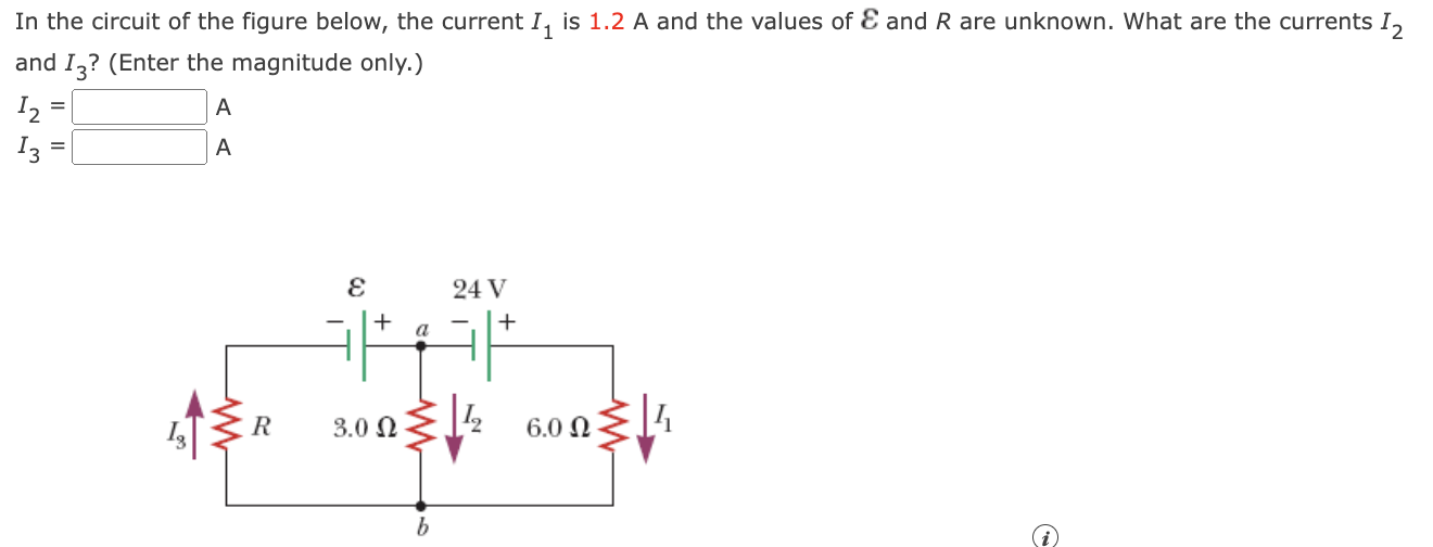 Solved In the circuit of the figure below, the current I1 is | Chegg.com