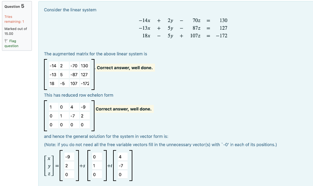 Solved Consider The Linear System | Chegg.com