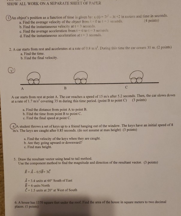 Solved Can someone please help with questions 1, 2 and 3. | Chegg.com