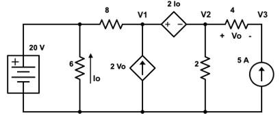 Solved Use Nodal analysis and Mesh analysis to calculate for | Chegg.com