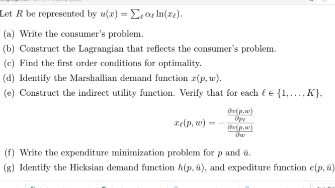 Solved Let R Be Represented By U X Lea Ln Ce A Wri Chegg Com