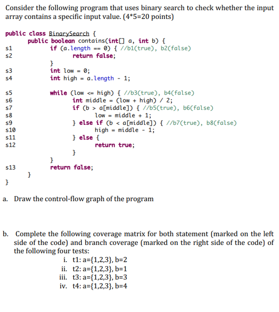 Solved Consider The Following Program That Uses Binary | Chegg.com