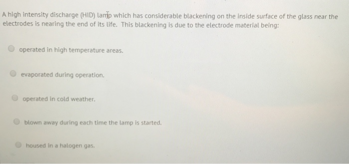 Solved A deluxe fluorescent lamp or deluxe mercury vapor | Chegg.com