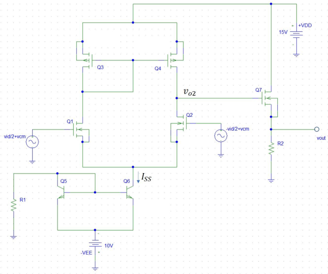 Solved Calculate the differential mode and common mode small | Chegg.com