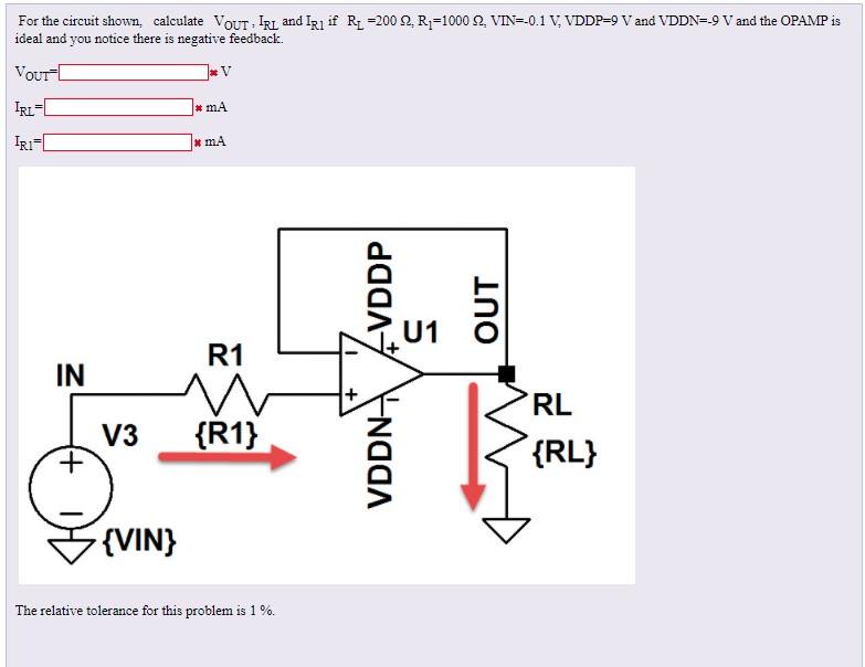 Solved For the circuit shown, calculate VOUT, IRL and Iri if | Chegg.com