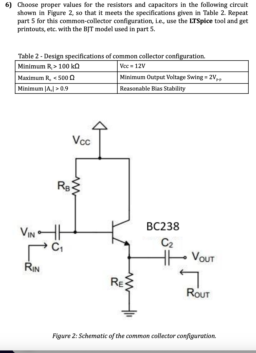 Solved 6) ﻿Choose proper values for the resistors and | Chegg.com