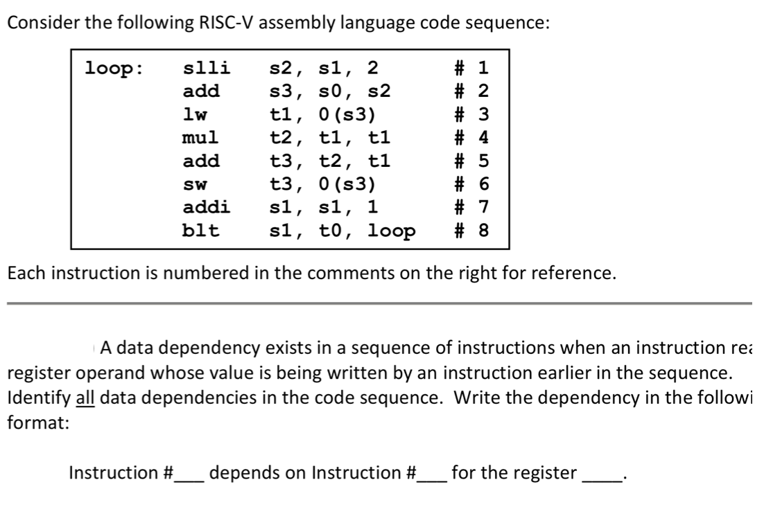 Solved Consider The Following RISC-V Assembly Language Code | Chegg.com